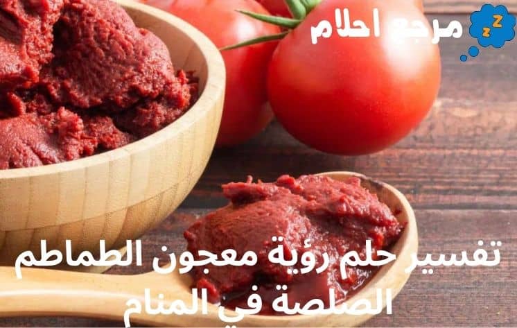 تفسير حلم رؤية معجون الطماطم الصلصلة في المنام لجميع الحالات